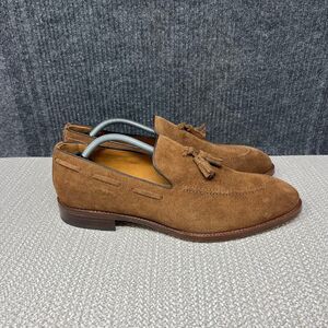 NEW Beckett Simonon Bernard Tassel Loafers Brown Suede Dress Shoes Mens 11.5 US